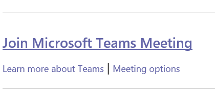 lien email joindre Microsoft Teams
