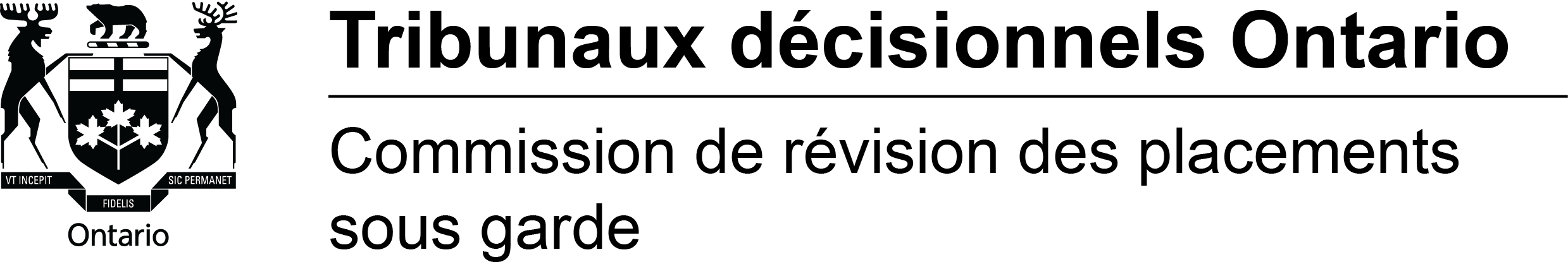 Logo du Commission de révision des placements sous garde
